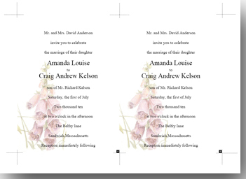 Foxglove Invitation Templates