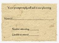 Seeded Lotka Pre-Printed Reply Cards