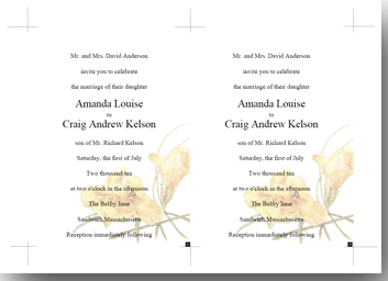 Monkey Flower Invitation Templates
